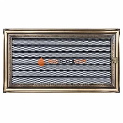 Вентиляционная решетка Kratki 17х30 с жалюзи рустик