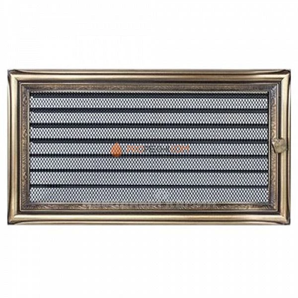 Вентиляционная решетка Kratki 17х30 с жалюзи рустик