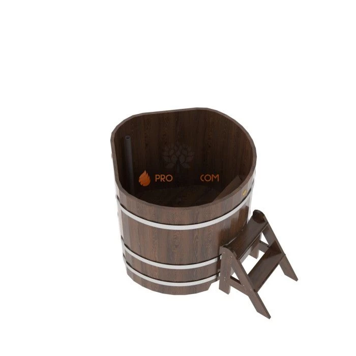 Купель BentWood угловая из мореного дуба 1,03х1,03