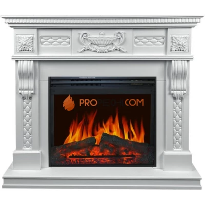 Каминокомплект Royal Flame Corsica - Матовый белый (Высота 1110мм) с очагом Jupiter FX New