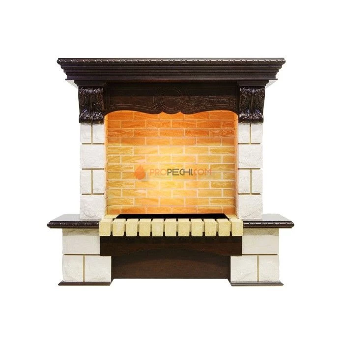 Каминокомплект Dimplex Pierre Luxe - Темный дуб / Шампань (Высота 1035мм) с очагом Cassette 600 NH