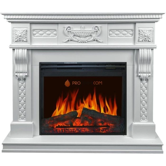 Каминокомплект Royal Flame Corsica - Матовый белый (Высота 1110мм) с очагом Jupiter FX New