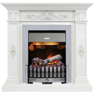 Каминокомплект Dimplex Derby - Белый дуб с очагом Danville Chrome FB2