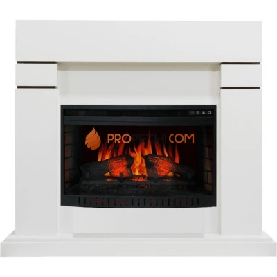 Каминокомплект Royal Flame Lindos - Алебастр (Высота 915 мм) с очагом Dioramic 26 LED FX