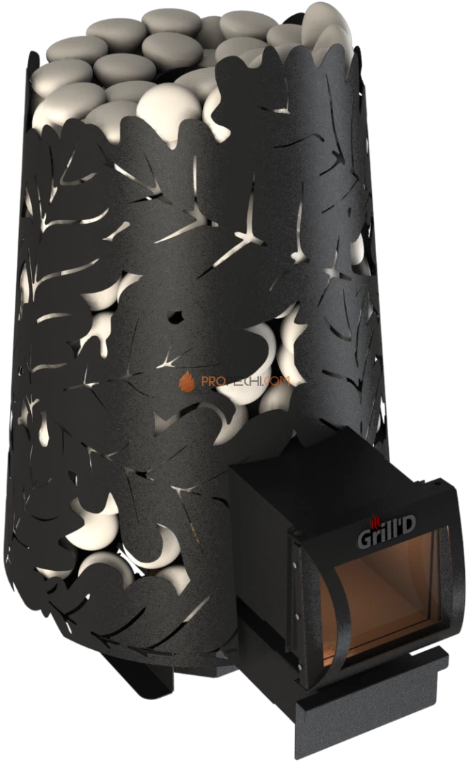 Банная печь Dubravo 180 Long (дверца со стеклом)