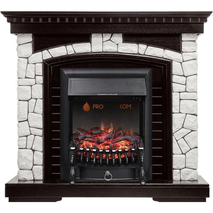 Каминокомплект Royal Flame Glasgow - Венге / Белый с очагом Fobos FX Black