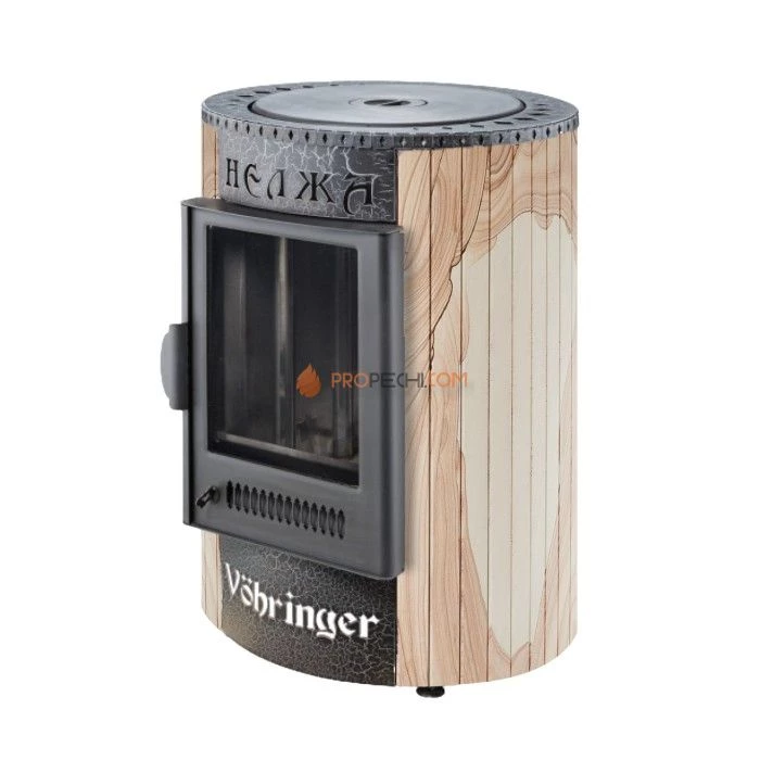 Отопительно-варочная печь Ферингер Нелжа - Окаменевшее дерево перенесенный рисунок