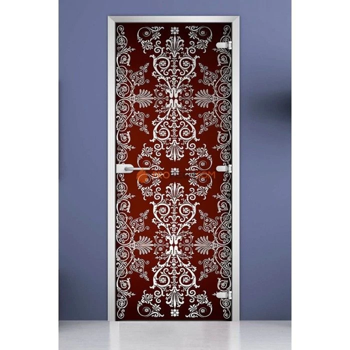 Стеклянная межкомнатная дверь DoorWood с фотопечатью Textures-19, 2000х800 мм