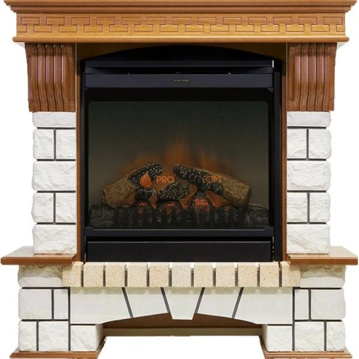 Каминокомплект Dimplex Pierre Luxe - Дуб / Белый (Высота 990мм) с очагом Gannon DF2010-EU