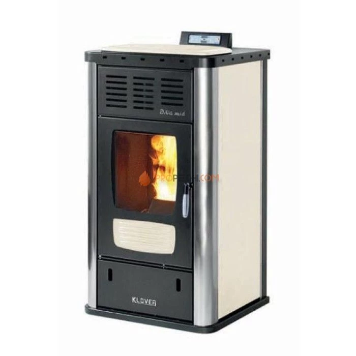 Отопительная печь Klover DIVA MID (слоновая кость)