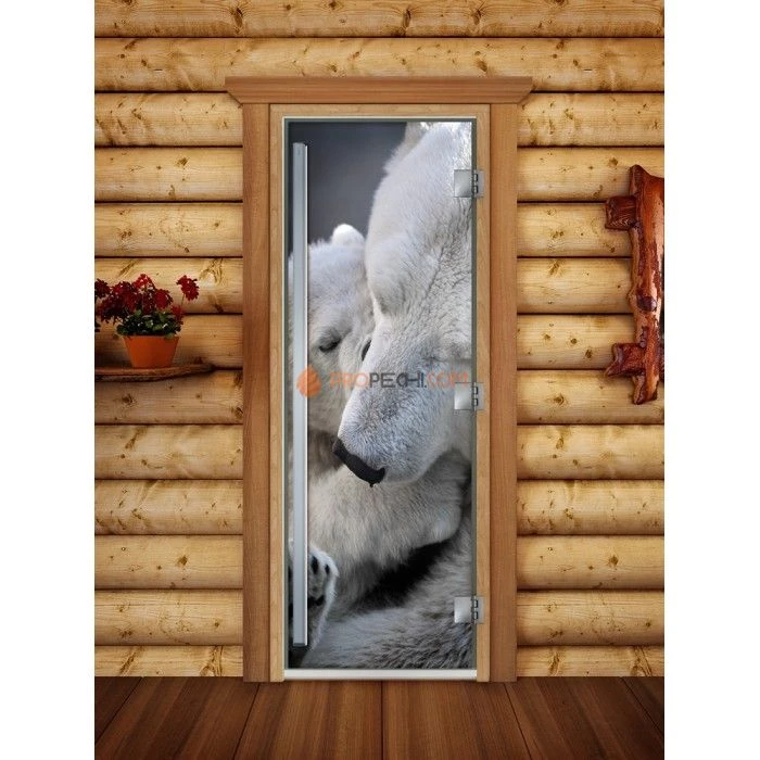 Дверь для бани DoorWood Престиж Фотопечать А066, 2000x800 мм