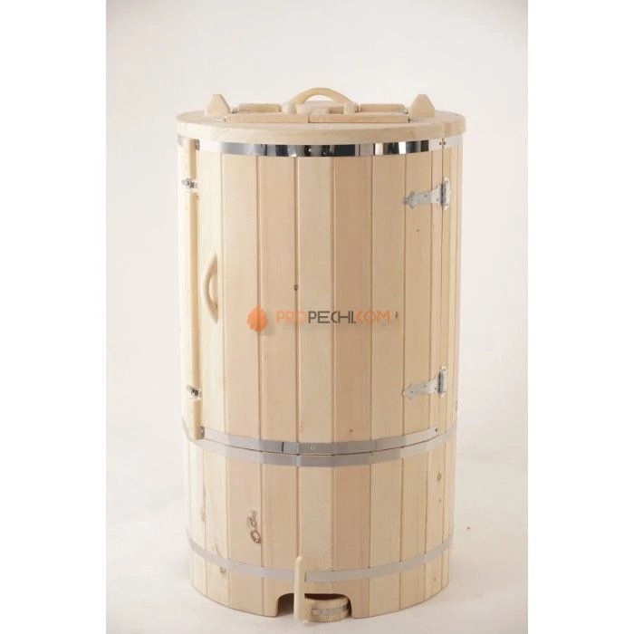 Фитобочка круглая НКЗ STANDARD из кедра, (ШИП-ПАЗ), диаметр 78 см, высота 130 см / 40 мм