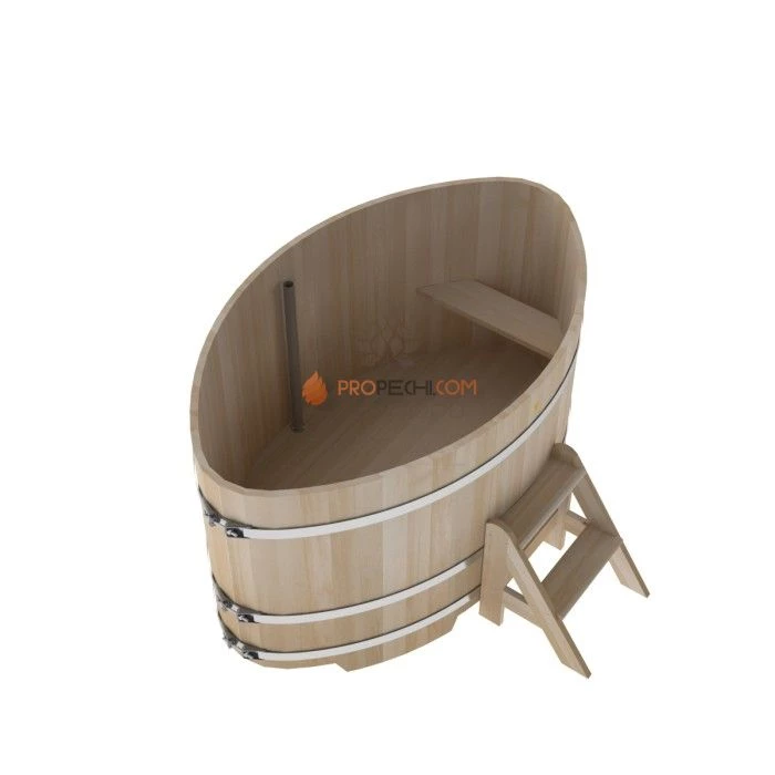 Купель BentWood овальная из кедра 1,15х1,83 премиум