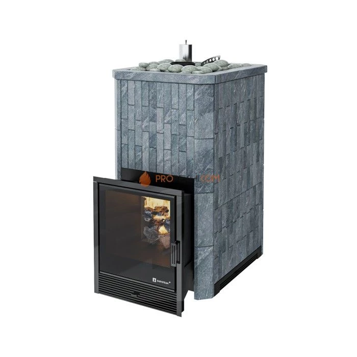 Дровяная печь для бани ИзиСтим Южная 22 в камне Змеевик
