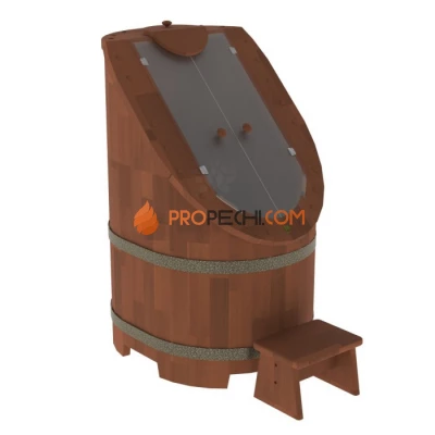 Фитобочка BentWood со стеклом Сращенная цвет Вишня