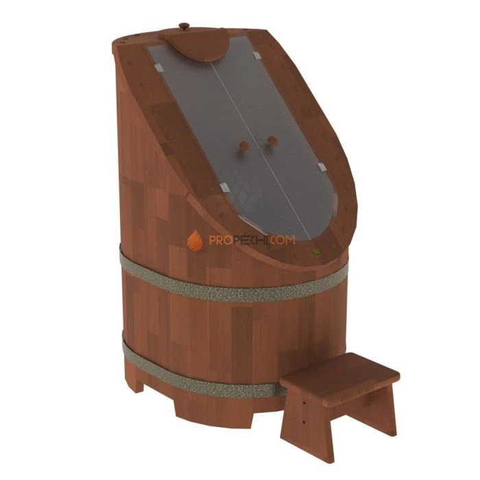 Фитобочка BentWood со стеклом Сращенная цвет Вишня