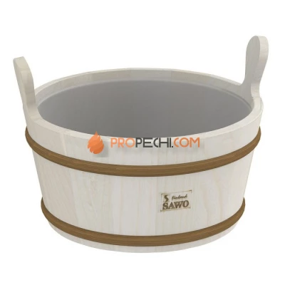Кадушка SAWO деревянная 9л, с пластиковой вставкой, 300-TA
