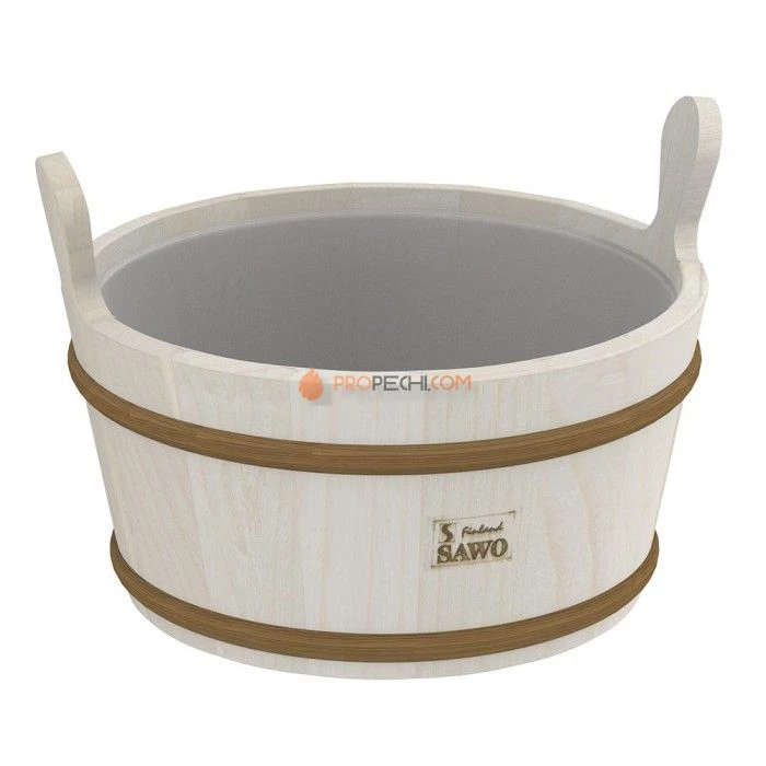 Кадушка SAWO деревянная 9л, с пластиковой вставкой, 300-TA