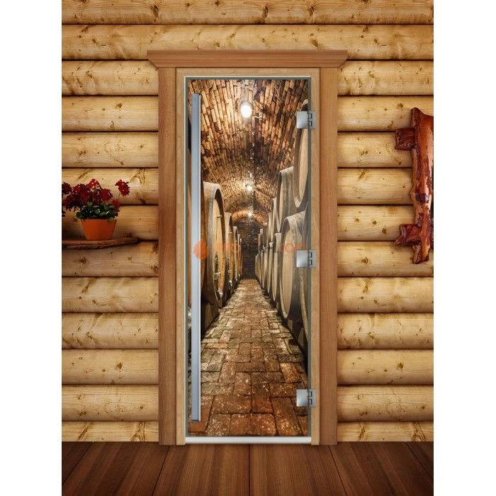 Дверь для бани DoorWood Престиж Фотопечать А034, 2000x800 мм