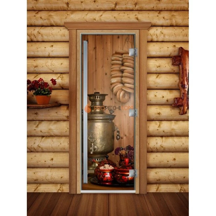 Дверь для бани DoorWood Престиж Фотопечать А076, 2000x800 мм