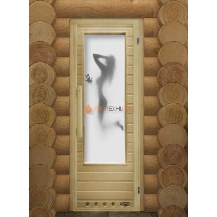 Дверь для бани DoorWood с фотопечатью Элит Искушение, 1850x730 мм
