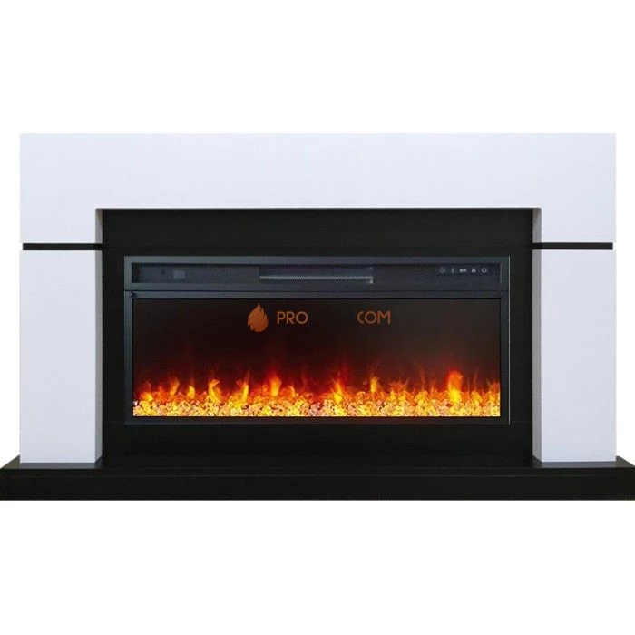 Каминокомплект Royal Flame Lindos - Белый (Ширина 1470мм) с очагом Vision 42 LED