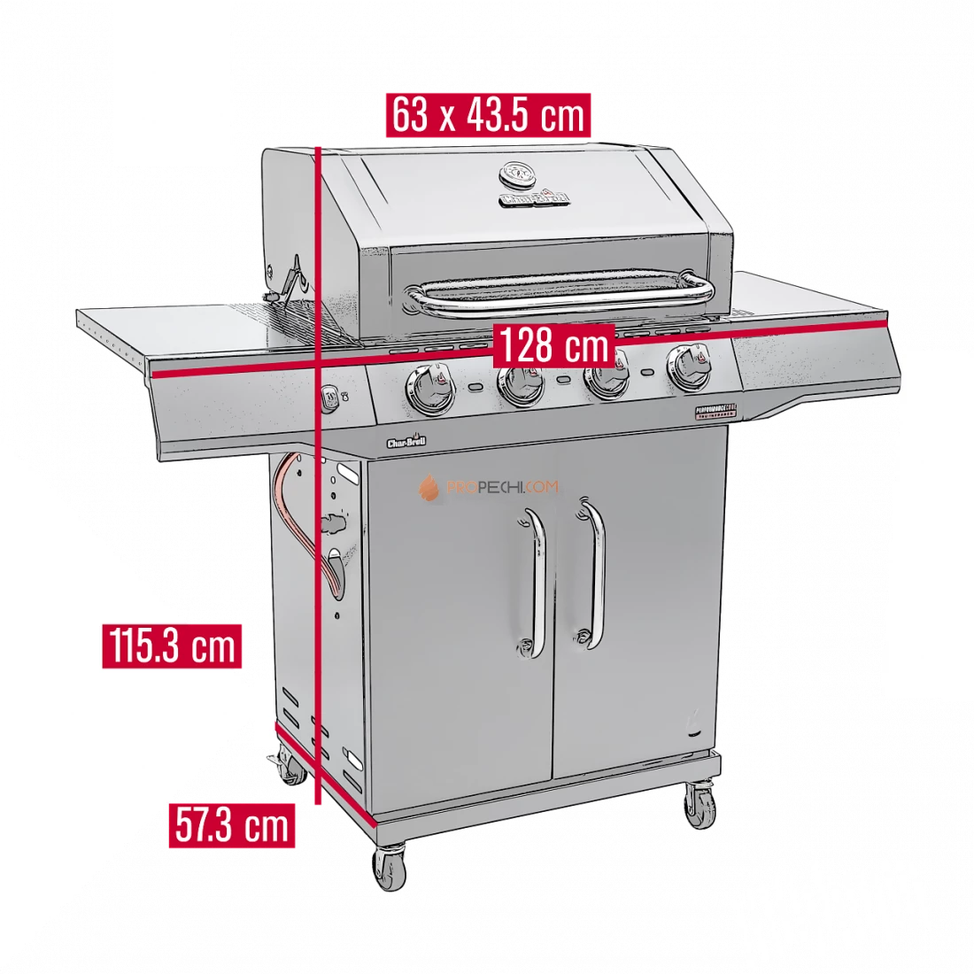 Газовый гриль Char-Broil Performance CORE 4B