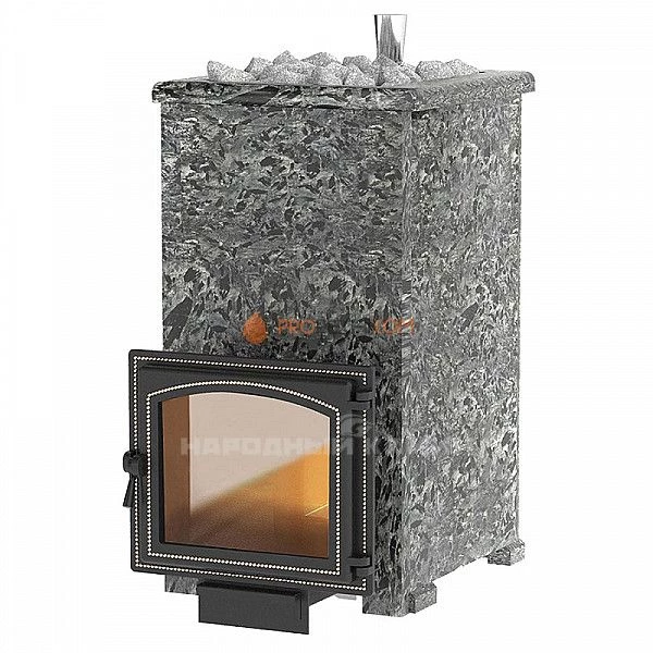 Банная печь Везувий Легенда Русский пар 24 (240) Пироксенит Элит в облицовке