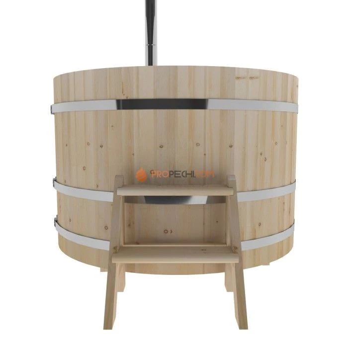 Фурако BentWood из кедра D=1.5 с наружной печкой стандарт