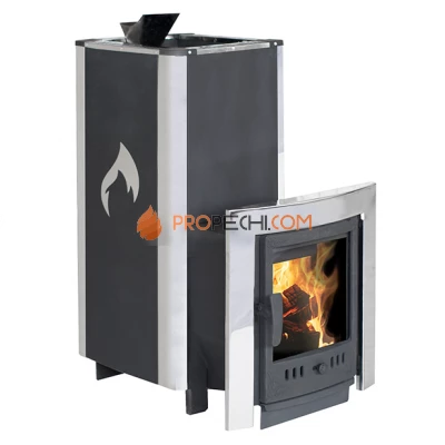 Банная печь Березка "Фаворит" 28 ЗК Каминная дверца