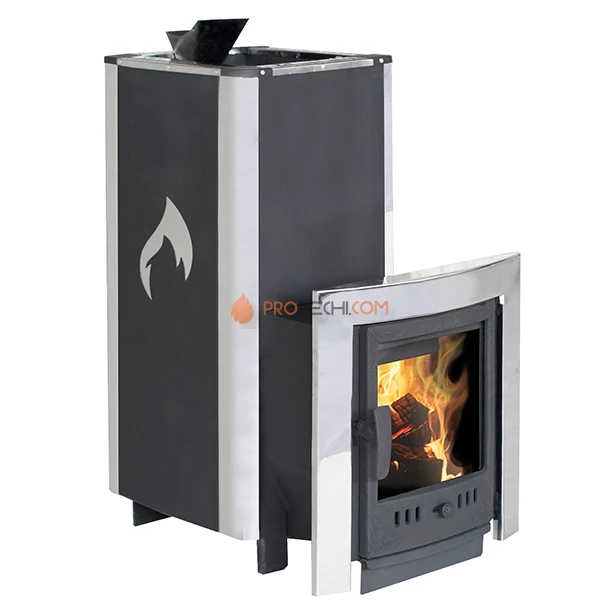 Банная печь Березка "Фаворит" 28 ЗК Каминная дверца