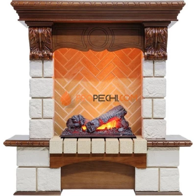 Каминокомплект Dimplex Pierre Luxe - Дуб / Шампань (Высота 975мм) с очагом Cassette 400 NH