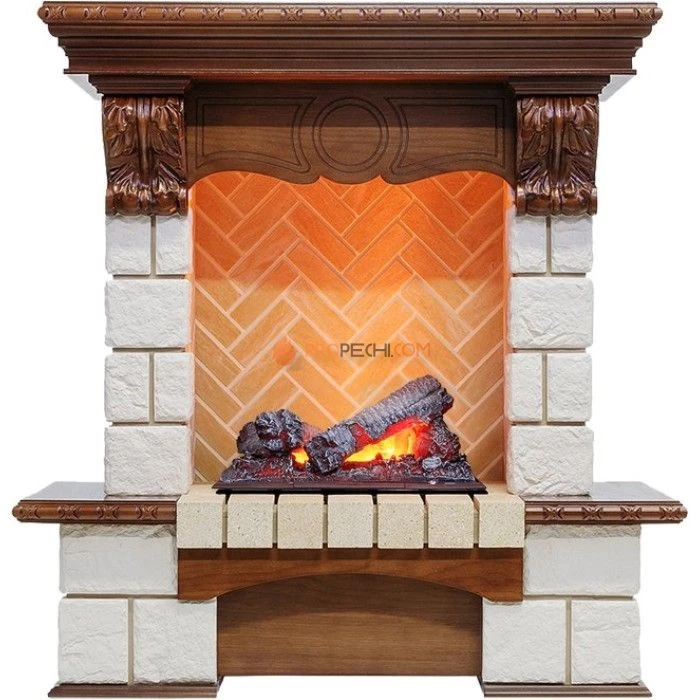 Каминокомплект Dimplex Pierre Luxe - Дуб / Шампань (Высота 975мм) с очагом Cassette 400 NH