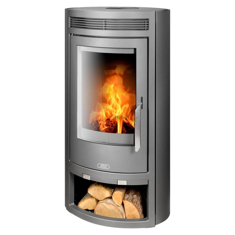 Печь-камин ABX Arktis 4 серая сталь