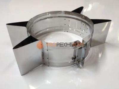 Хомут широкий (опорный, звезда) D=200 360гр. s=1.0 нерж. ФлюГранд