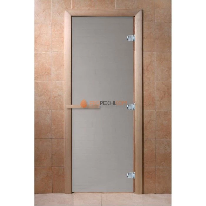 Дверь для бани DoorWood Теплое утро Сатин, 1800x800 мм