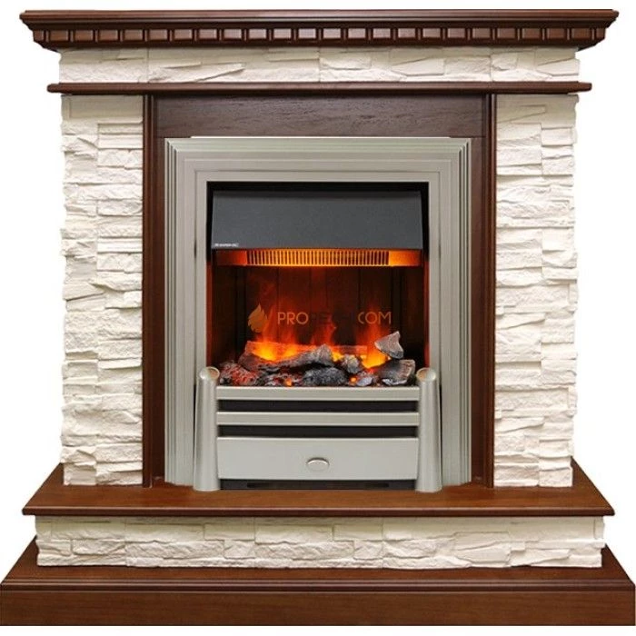 Каминокомплект Dimplex Calgary - Дуб / Сланец беженый с очагом Chesford