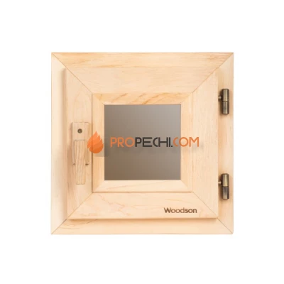 Окно Woodson 30x30, стекло бронза, ольха