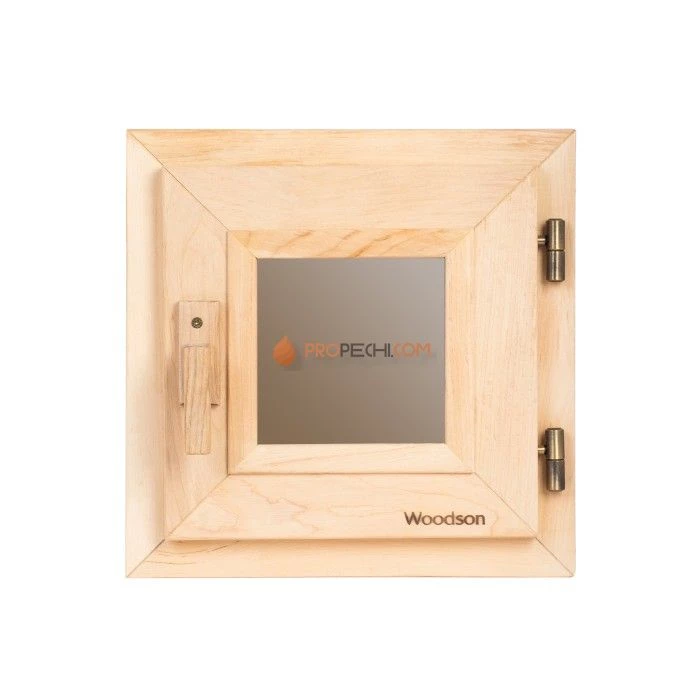 Окно Woodson 30x30, стекло бронза, ольха