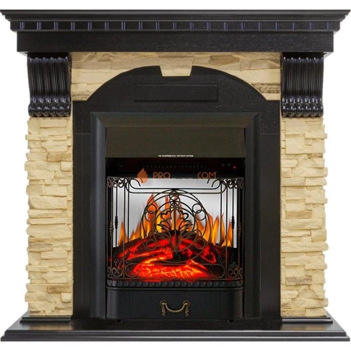 Каминокомплект Royal Flame Dublin - Венге / Сланец с очагом Majestic FX M Black