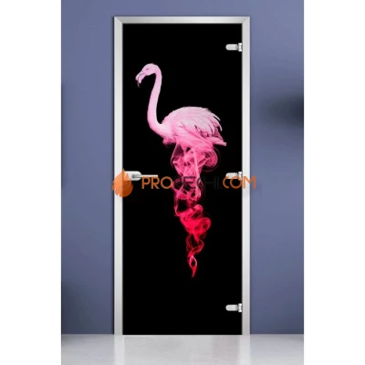 Стеклянная межкомнатная дверь DoorWood с фотопечатью Animals-19, 2000х800 мм