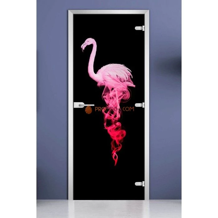 Стеклянная межкомнатная дверь DoorWood с фотопечатью Animals-19, 2000х800 мм