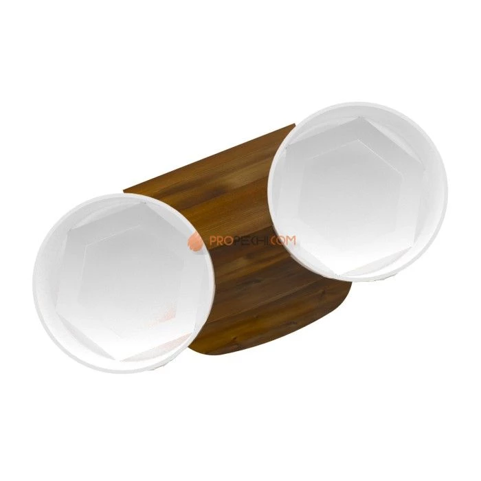 Подиум BentWood на 2 купели D 1,5 Рустик мореный