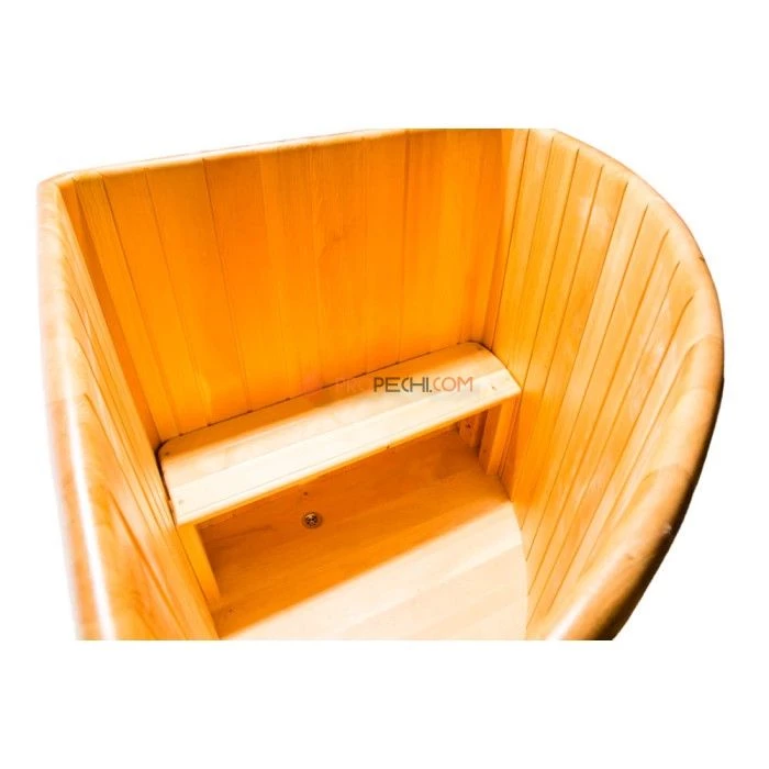 Купель угловая НКЗ из кедра, 120x110x110 см