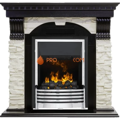 Каминокомплект Dimplex Dublin - Венге / Сланец белый с очагом Flagstaff