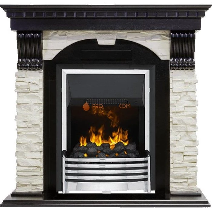 Каминокомплект Dimplex Dublin - Венге / Сланец белый с очагом Flagstaff