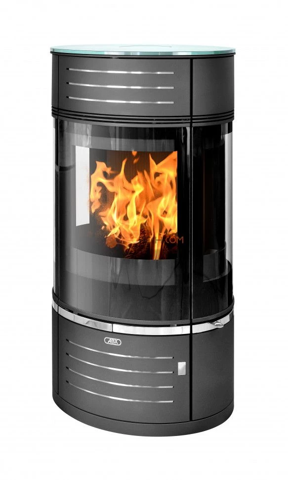 Печь-камин ABX Atrium 7 серая стекло