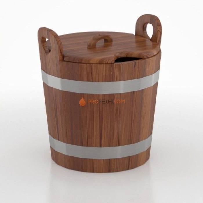 Запарник BentWood 22л. (с крышкой) из мореной лиственницы