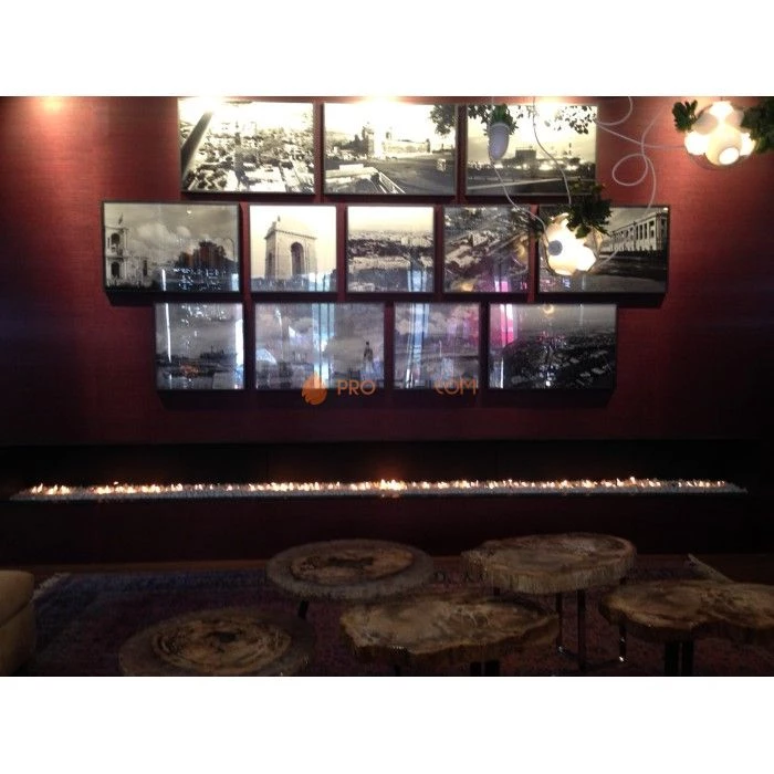 Газовая топка Vero Design Nippon Стандарт (1250x400 мм) D250 мм, горелка Line burner