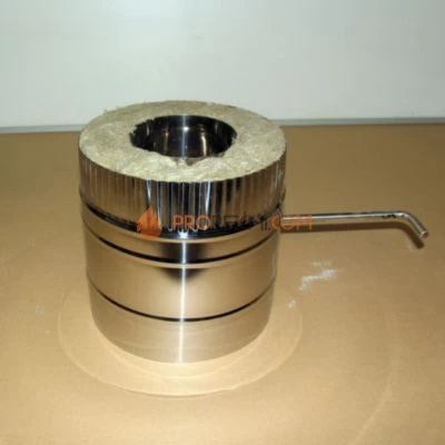 Шибер поворотный D=250\350 Sвнутр.=1.0 aisi 321-нерж. ФлюГранд